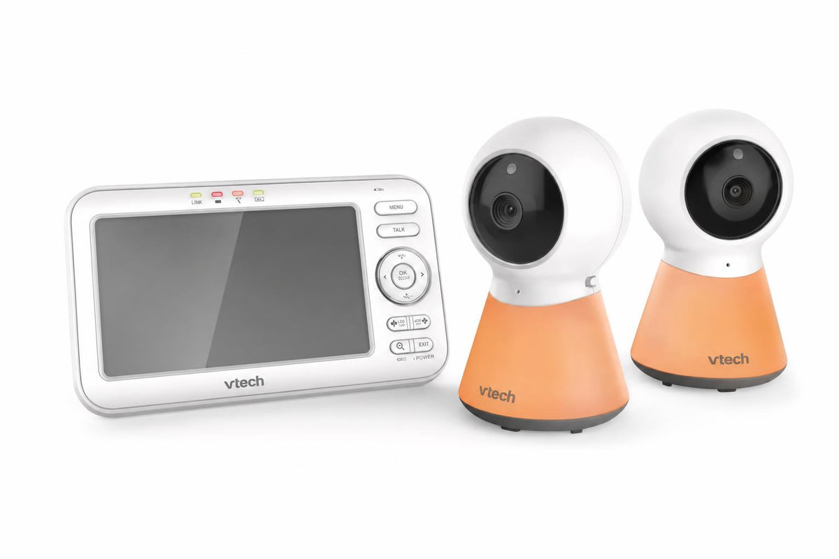 Monitor de bebé VTech: unidad de padres con pantalla de 5 pulgadas y dos cámaras